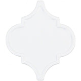 Bond Tile Roma White 6.25 in. x 7.25 in. Ceramic Arabesque Wall Tile (30 pieces 4.84 Sq. Ft. / Box)