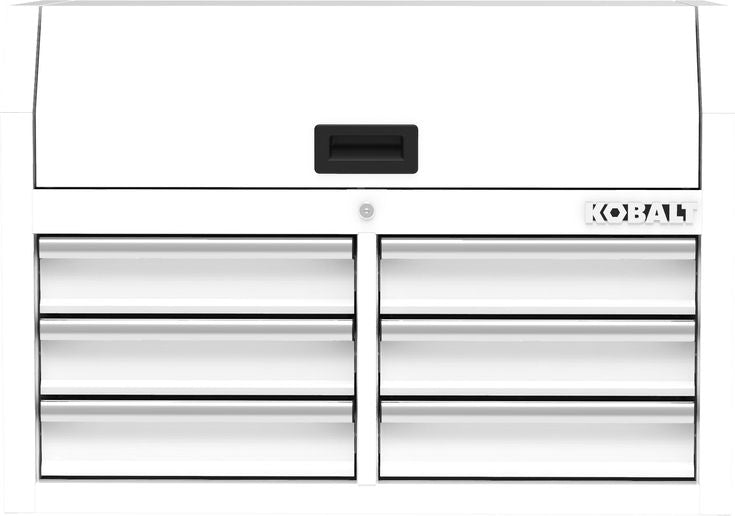 Kobalt 36-in W x 18-in H 6-Drawer Steel Tool Chest (White)