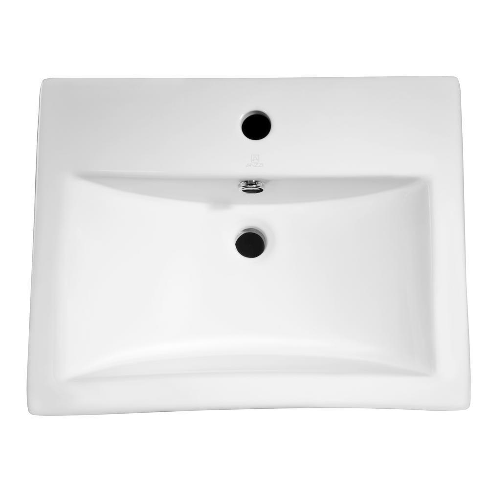 Vitruvius Series Ceramic Vessel Sink in White - Super Arbor