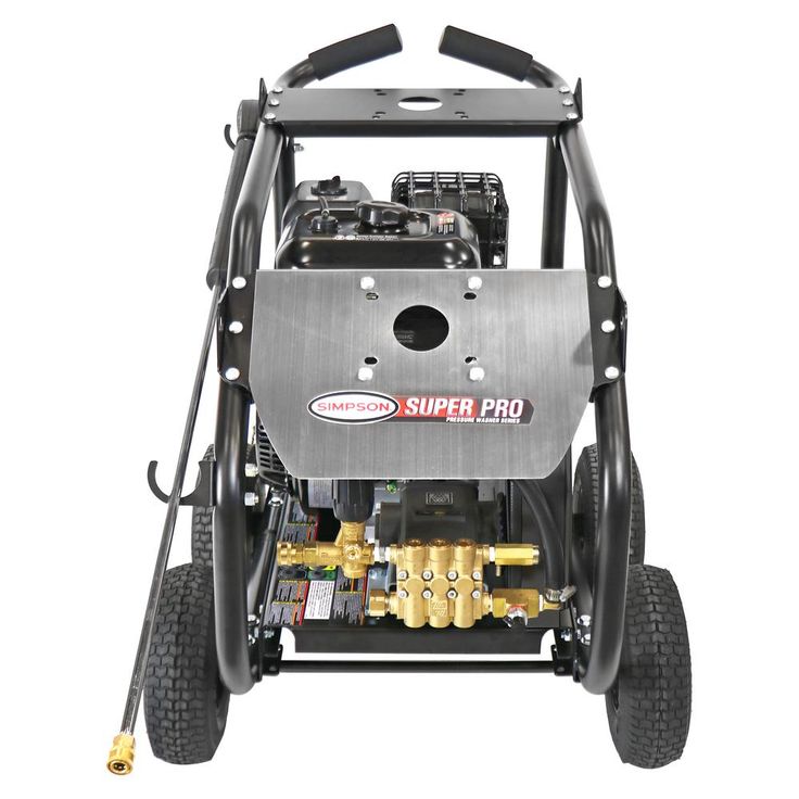 Simpson SuperPro Roll-Cage 4400 PSI at 4.0 GPM 420 cc with AAA Triplex Plunger Pump Cold Water Pressure Washer