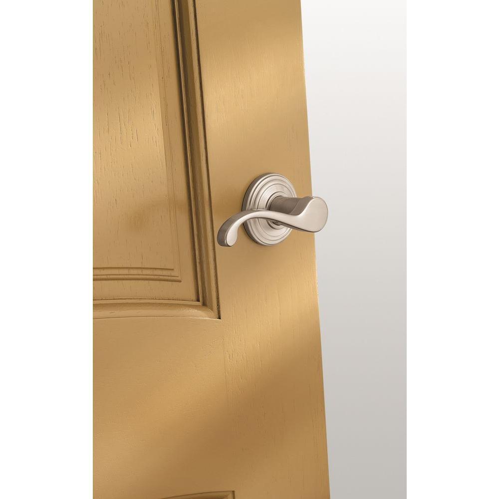 Commonwealth Satin Nickel Privacy Bed/Bath Door Lever with Microban Antimicrobial Technology - Super Arbor