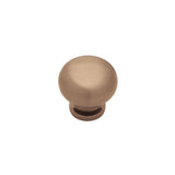 Grace 1-1/8 in. (28mm) Satin Nickel Round Cabinet Knob - Super Arbor