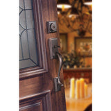 Hawthorne Venetian Bronze Single Cylinder Door Handleset with Juno Door Knob Featuring SmartKey Security - Super Arbor