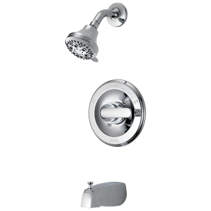 Delta Chrome 1-Handle Bathtub and Shower Faucet with Valve
