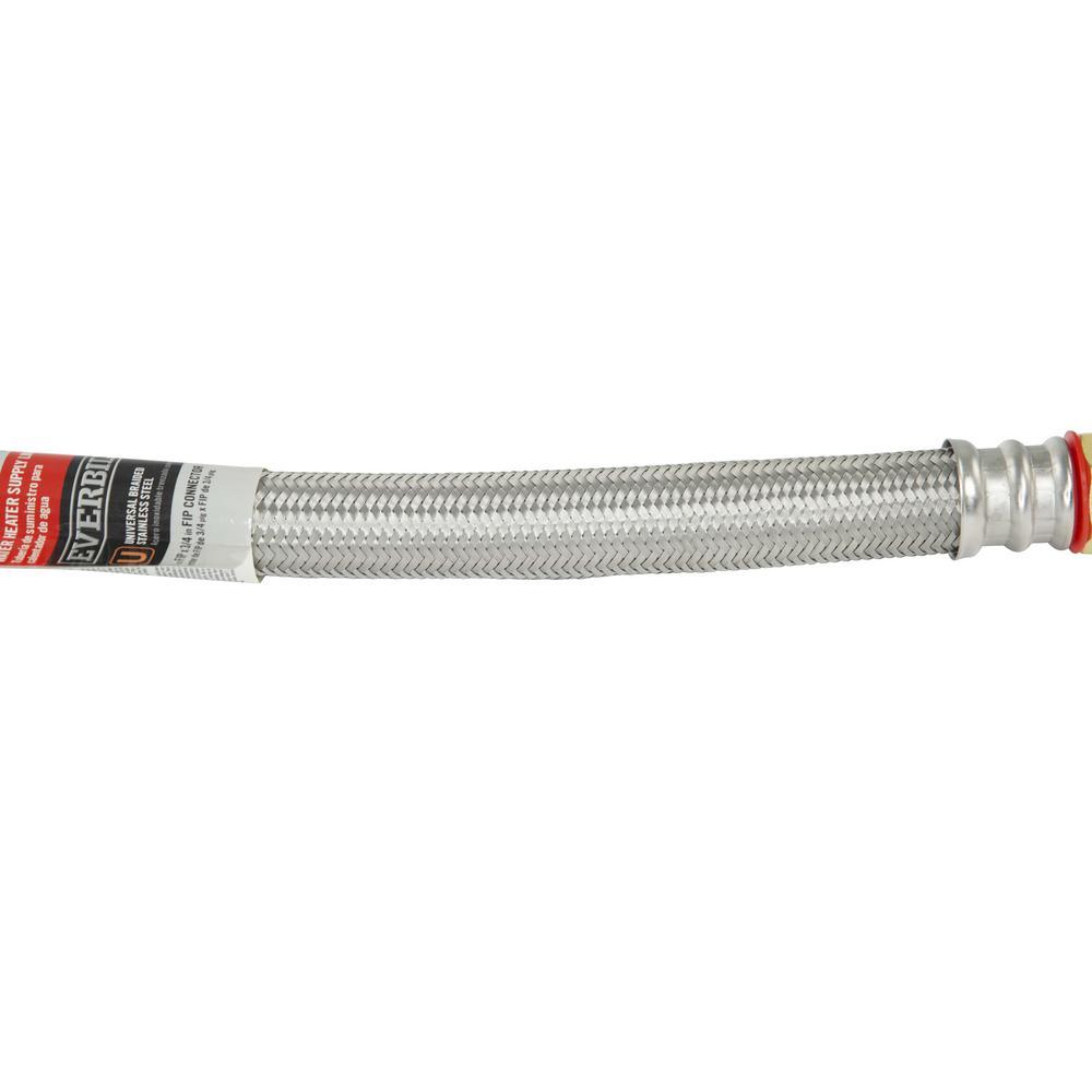 3/4 in. FIP x 3/4 in. FIP x 24 in. Stainless Steel Water Heater Supply Line - Super Arbor