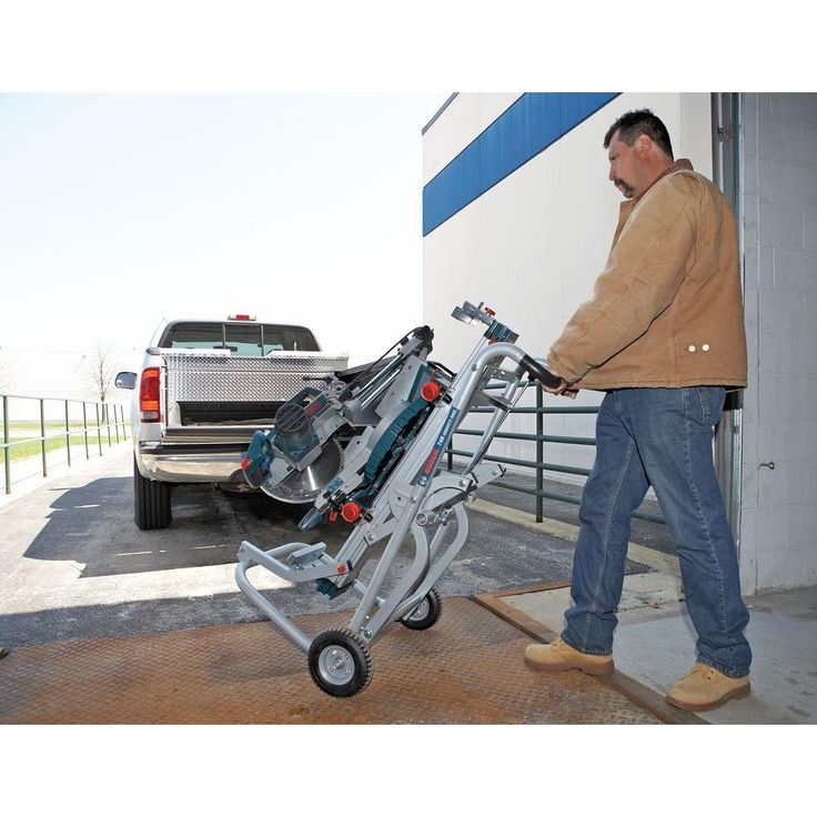 15 Amp 12 in. Corded Dual-Bevel Sliding Glide Miter Saw Combo Kit with Bonus Gravity Rise Wheeled Miter Saw Stand
