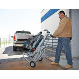 15 Amp 12 in. Corded Dual-Bevel Sliding Glide Miter Saw Combo Kit with Bonus Gravity Rise Wheeled Miter Saw Stand