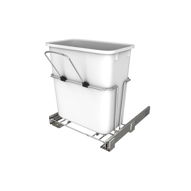Rev-A-Shelf 20-Quart Plastic Soft Close Pull Out Trash Can
