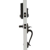 Camelot Aged Bronze Sense Smart Door Lock with Left Handed Accent Lever Door Handleset - Super Arbor