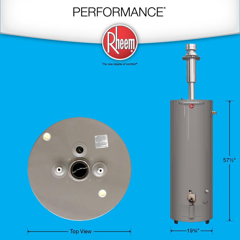 Performance Manufactured Housing 40 Gal. Tall 6 Year 30,000 BTU Convertible Natural Gas/LP Direct Vent Tank Water Heater - Super Arbor
