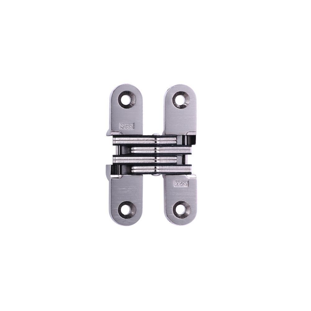 5/8 in. x 2-3/4 in. Satin Chrome Invisible Hinge - Super Arbor