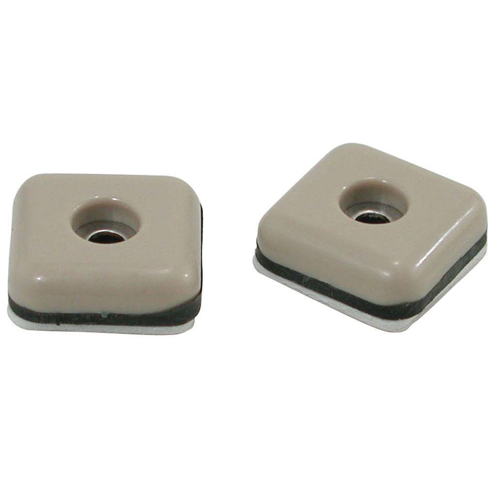 1 in. Square Adhesive Furniture Glides (8 per Pack)
