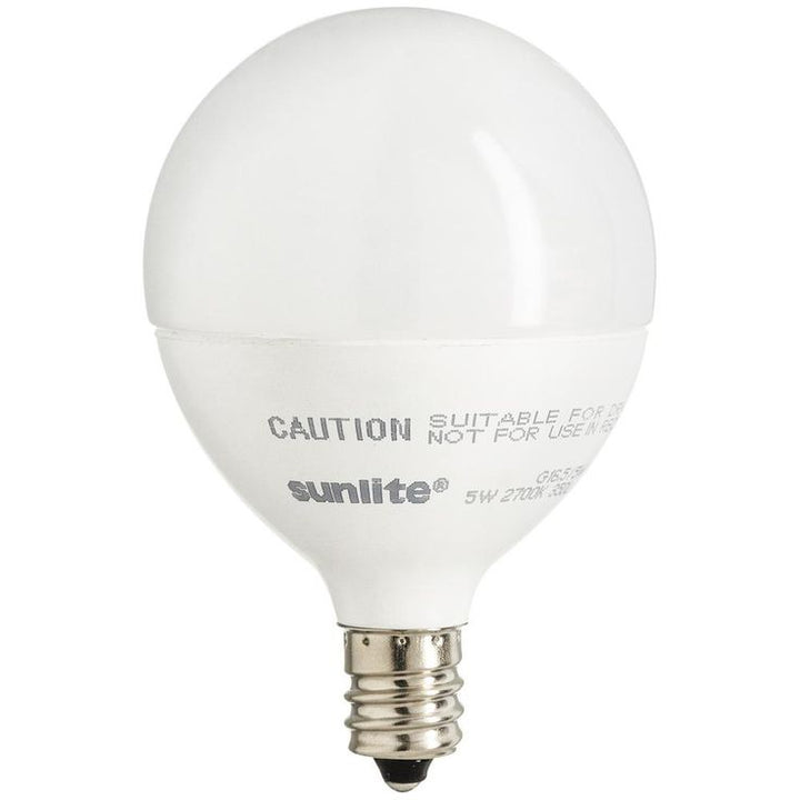 Sunlite 60-Watt Equivalent Frost Warm White G16.5 Dimmable LED Light Bulb (6-Pack)