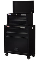 CRAFTSMAN 1000 Series 26.5-in W x 44.25-in H 5 Ball-bearing Steel Tool Chest Combo Black)