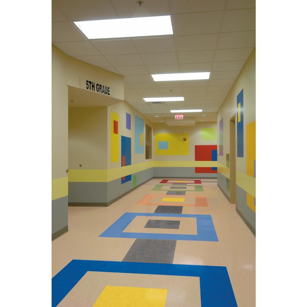 Armstrong Imperial Texture VCT 12 in. x 12 in. Lemon Yellow Standard Excelon Commercial Vinyl Tile (45 sq. ft. / case) - Super Arbor