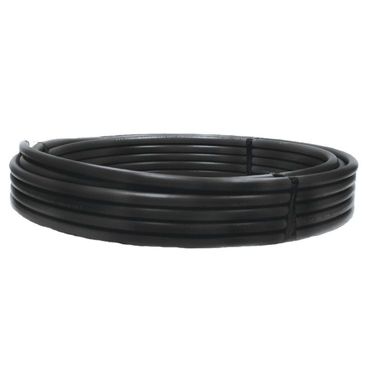 1 in. x 100 ft. Plastic 250 psi Copper Tubing Size Pipe in Black