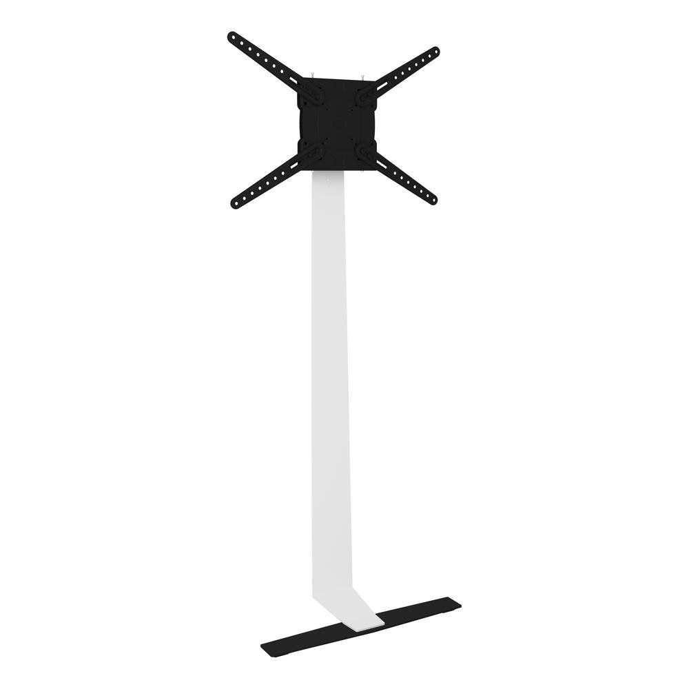 Universal Against the Wall Standing TV Mount in White - Super Arbor