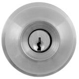 Commercial 2-1/8 in. Grade 2 Satin Chrome Keyed Entry Door Knob - Super Arbor