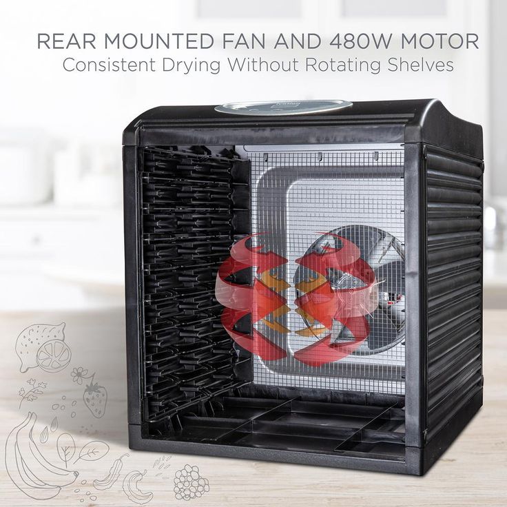 Stainless Steel Tray Food Dehydrator Machine 9 Trays 660w Digital Timer & Temperature Control, Auto Shutoff 95F to 158F