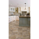 TrafficMASTER PRO Basic Rustic Slate Neutral Residential Vinyl Sheet, Sold by 12 ft. Wide x Custom Length