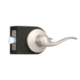 Tustin Satin Nickel Passage Hall/Closet Door Lever Featuring Microban Antimicrobial Technology - Super Arbor