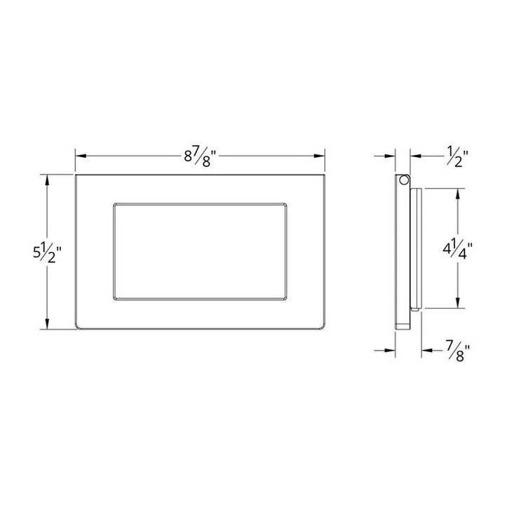 6 Speed Ceiling Fan Wall Control with Single Pole Wallplate in White