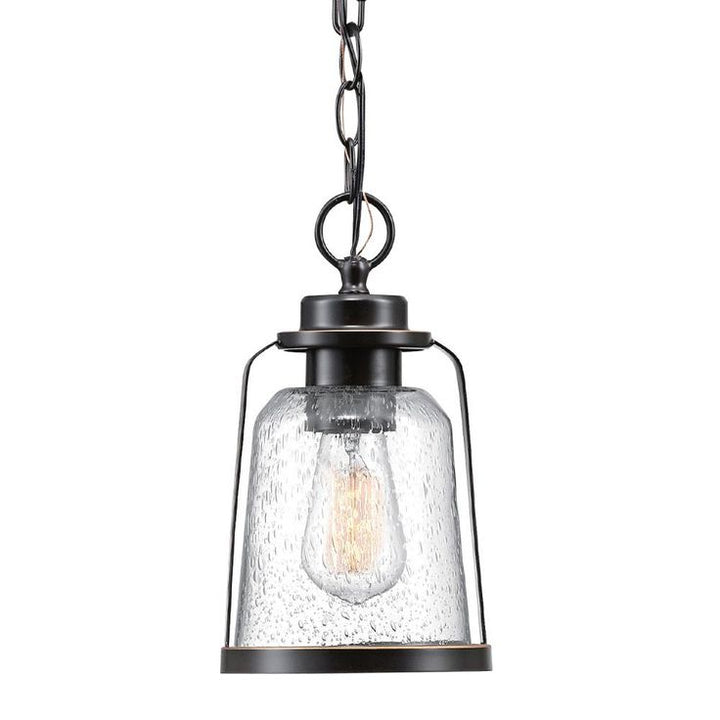 Roth 1-Light Oil Rubbed Bronze Outdoor Indoor Hanging Pendant