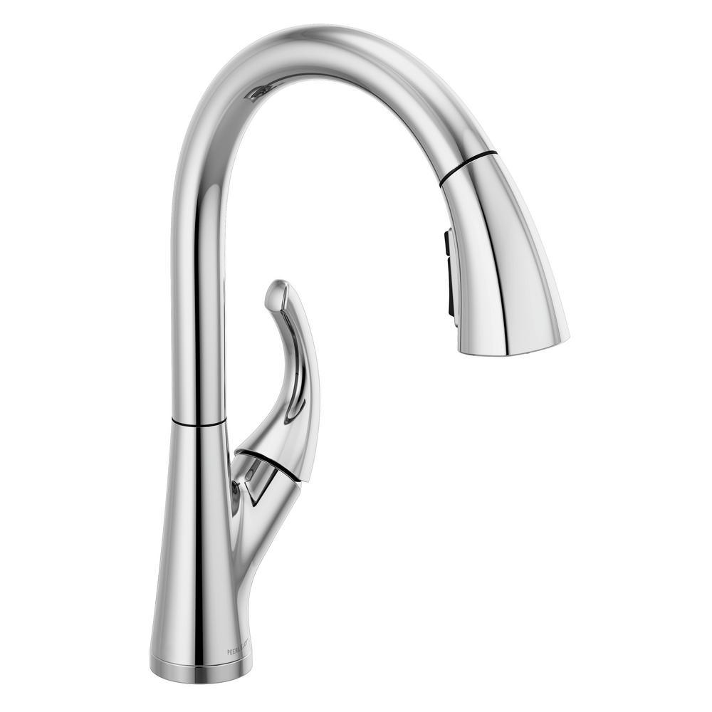 Parkwood Single-Handle Pull-Down Sprayer Kitchen Faucet in Chrome - Super Arbor