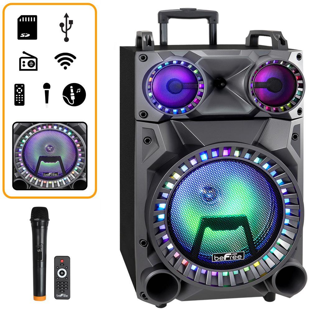 12 in. Portable Rechargeable Bluetooth Party Speaker - Super Arbor