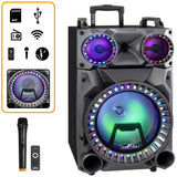 12 in. Portable Rechargeable Bluetooth Party Speaker - Super Arbor