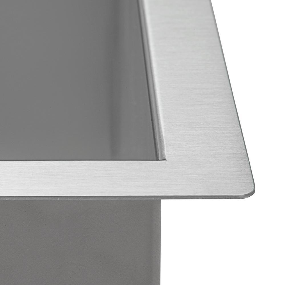 21 in. x 18 in. x 12 in. 16-Gauge Stainless Steel Undermount Deep-Laundry Utility Sink - Super Arbor