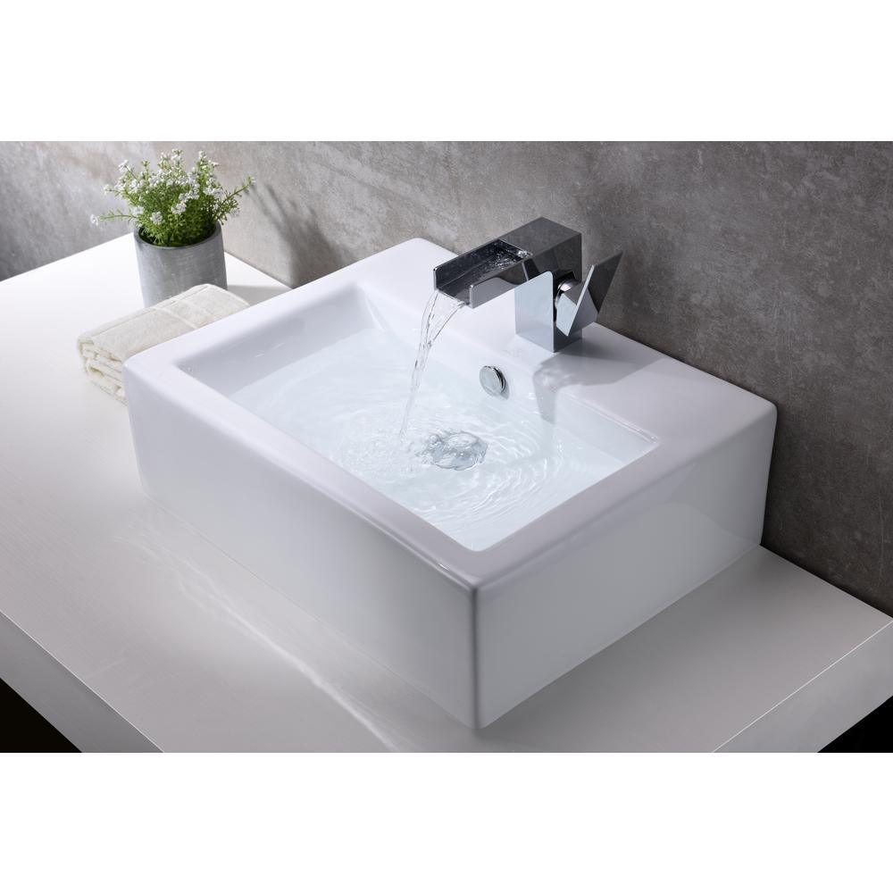 Vitruvius Series Ceramic Vessel Sink in White - Super Arbor