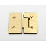 34 in. x 58 in. Frameless Glass Hinged Bathtub Door in Polished Brass - Super Arbor