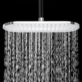 1-Spray 15 in. Single Wall Mount Fixed Rain Shower Head in Chrome - Super Arbor