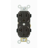 20 Amp Industrial Grade Heavy Duty Self Grounding Duplex Outlet, Ivory - Super Arbor
