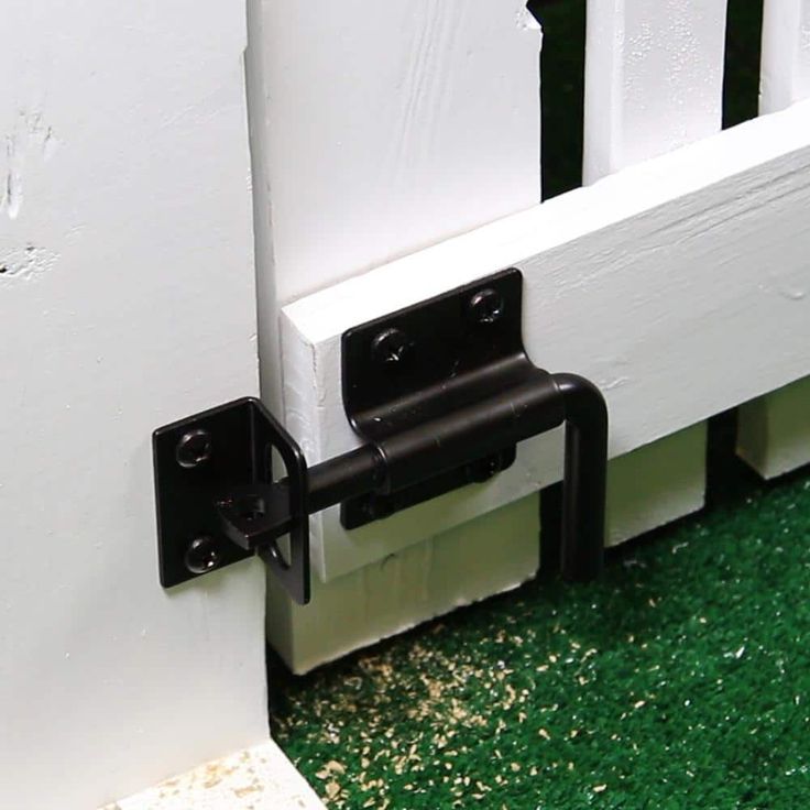 Everbilt 5 in. Black Heavy-Duty Gate Slide Bolt Latch