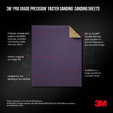 3M Pro Grade Precision 9 in. x 11 in. Coarse 60-Grit Sheet Sandpaper (4-Sheets/Pack)
