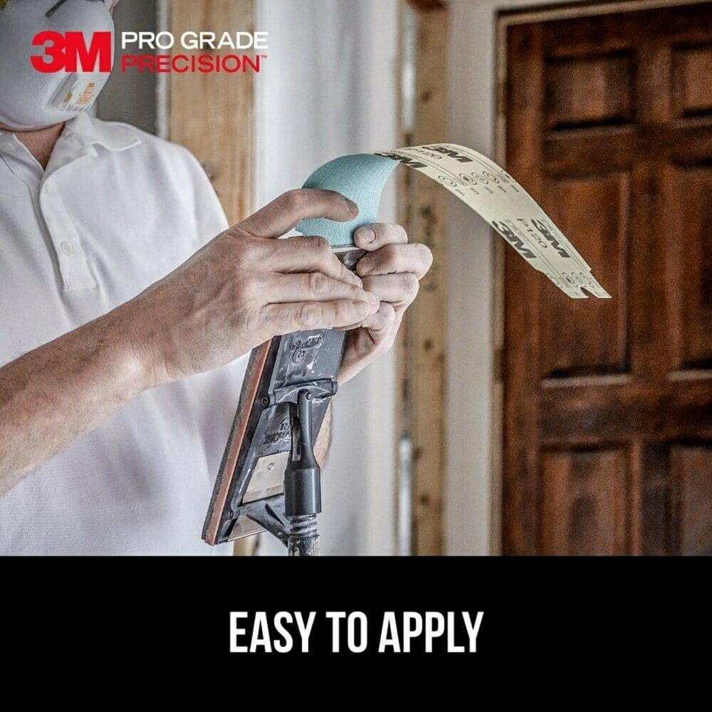 3M Pro Grade 4-3/16 in. x 11-1/4 in. 120-Grit Drywall Sanding Sheet (5-Pack)