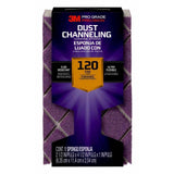 3M Pro Grade Precision 4-1/2 in. x 2-1/2 in. x 1 in. 120-Grit Fine Dust Channeling Sanding Sponge
