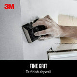 3M 2 7/8 in. x 4 7/8 in. x 1 in. Fine Angled Drywall Sanding Sponge (4-Pack)