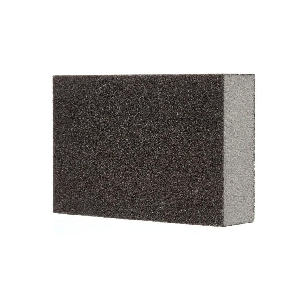 3M 3-3/4 in. x 2-5/8 in. x 1 in. 100 Grit Fine Sanding Sponge Block (12-Pack)