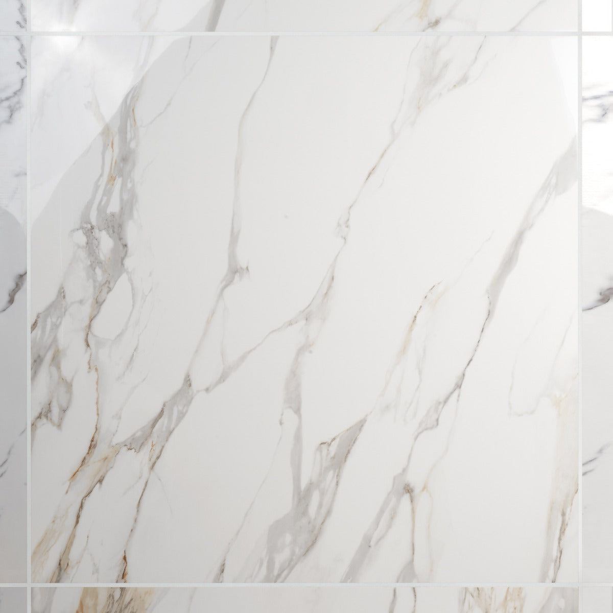 Minera Aurora Gold 48x48 Polished Porcelain Tile - Lux Tile