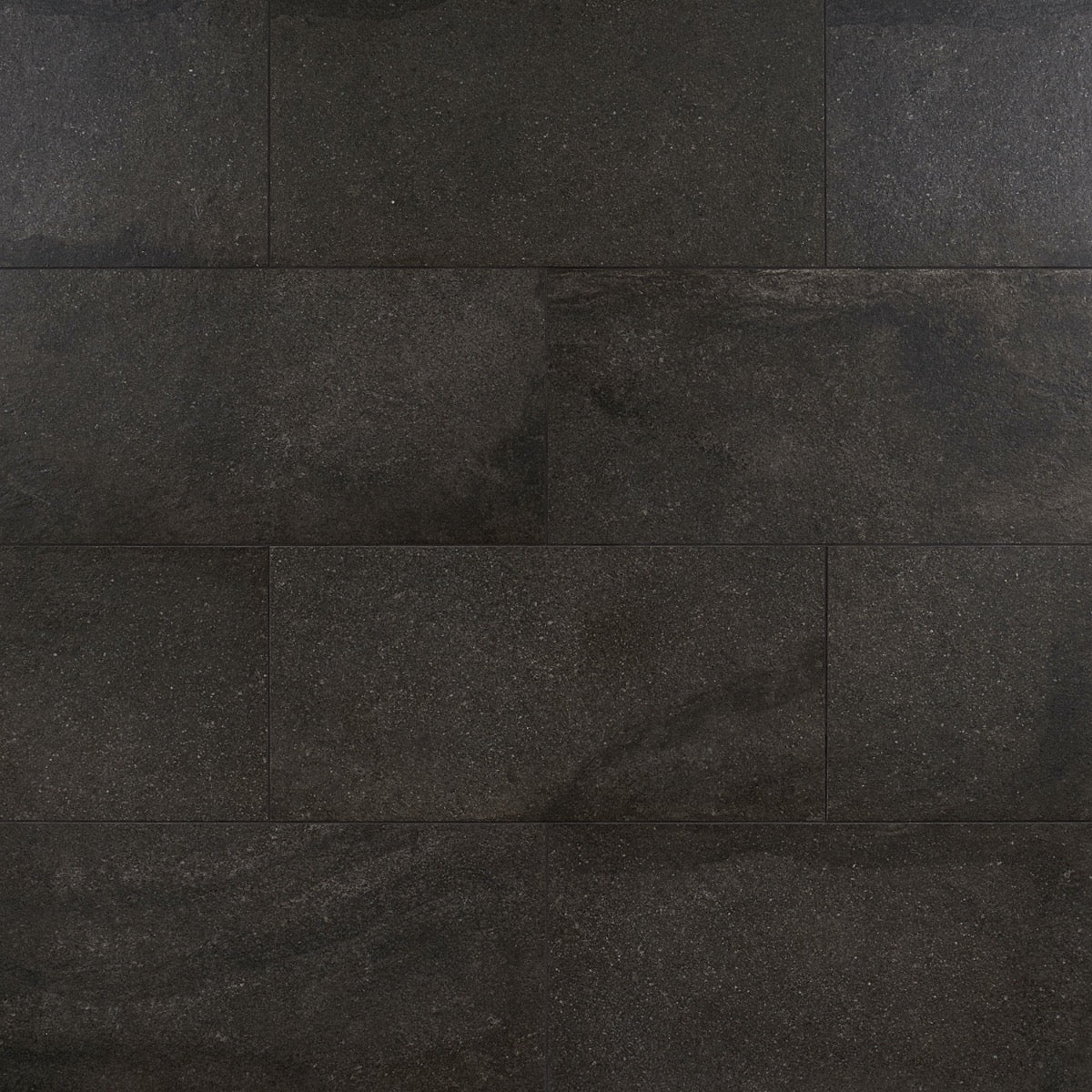 Acadia Charcoal Black 12x24 Matte Porcelain Tile - Lux Tile
