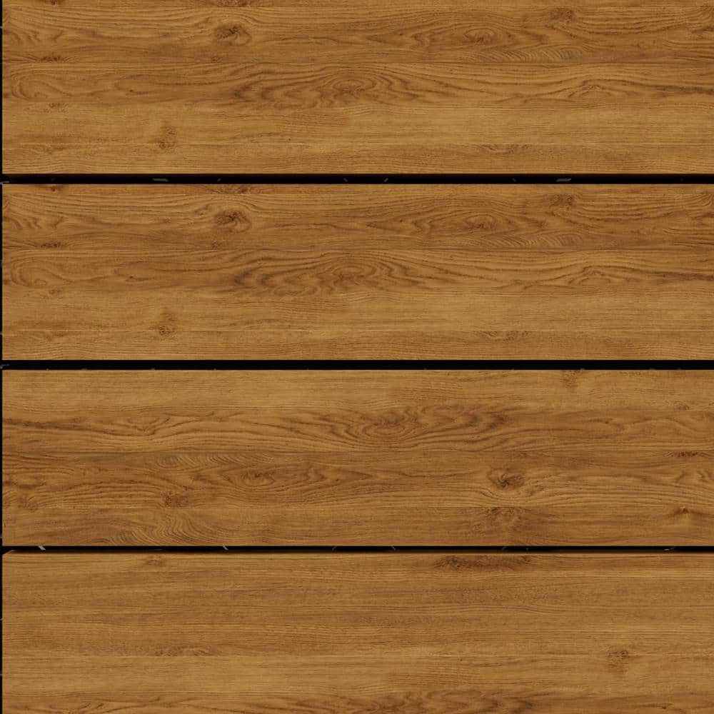 ARK DESIGN 1 ft. x 1 ft. Quick Deck Tile Outdoor Solid Pine Wood Deck Tile Primed in Natural Grain (10 sq. ft. Per Box)