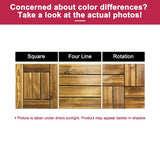 ARK DESIGN 1 ft. x 1 ft. Quick Deck Tile Outdoor Solid Pine Wood Deck Tile Primed in Natural Grain (10 sq. ft. Per Box)