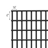 Far North International 50-ft x 2-ft 16-Gauge Vinyl Coated Black Galvanized Steel Welded Wire Rolled Fencing with Mesh Size 1/2-in x 1-in
