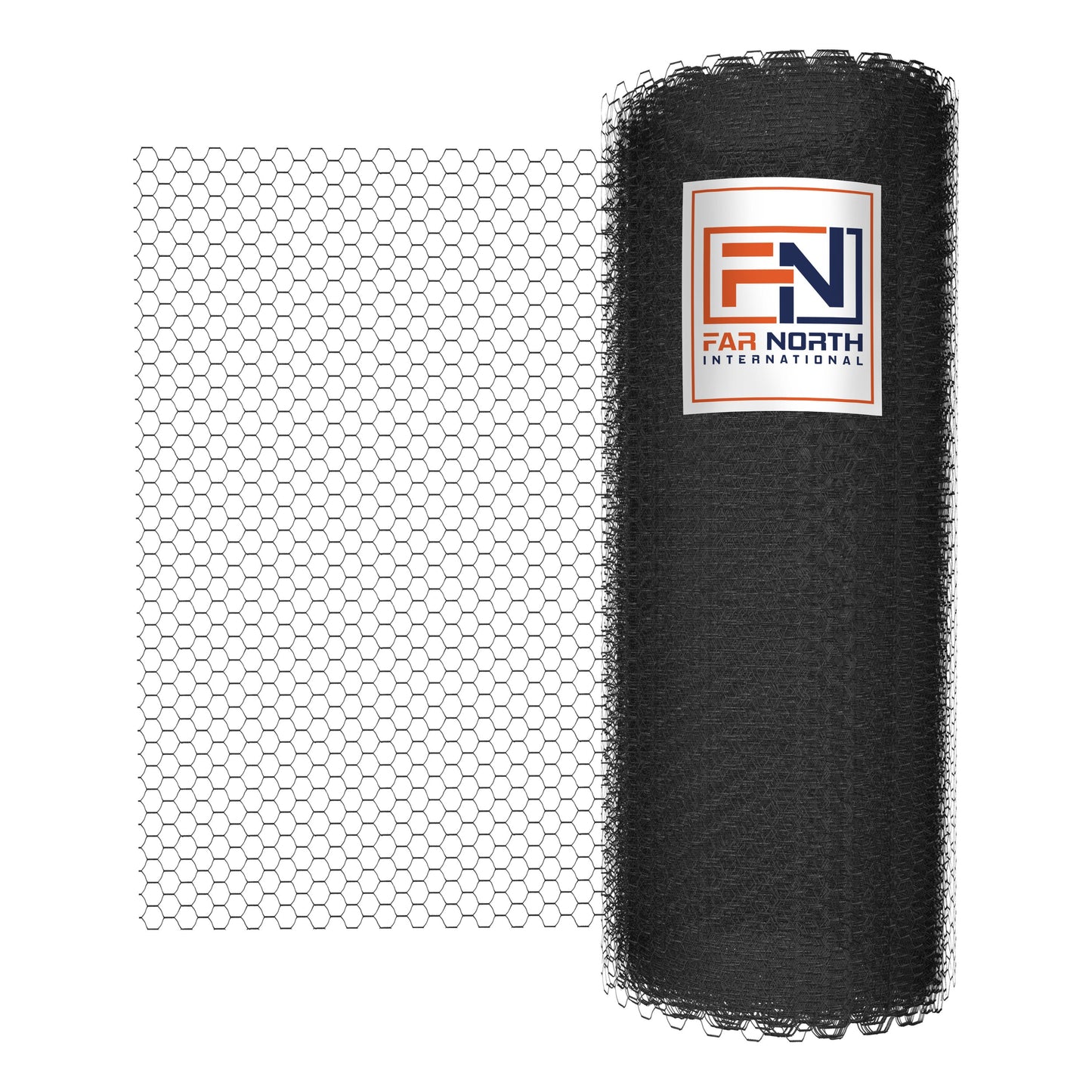 Far North International 150-ft x 5-ft 20-Gauge Black Steel Chicken Wire Rolled Fencing