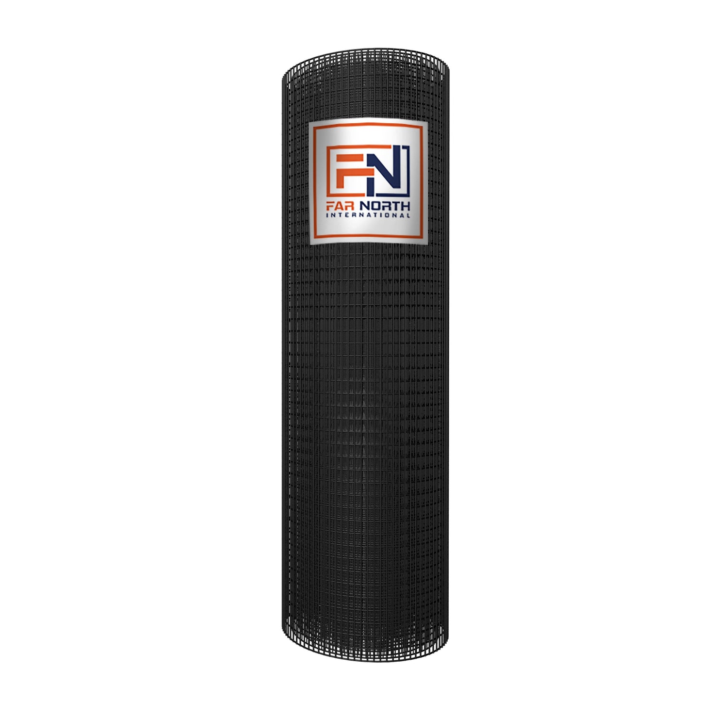 Far North International 50-ft x 2-ft 16-Gauge Vinyl Coated Black Galvanized Steel Welded Wire Rolled Fencing with Mesh Size 1/2-in x 1-in