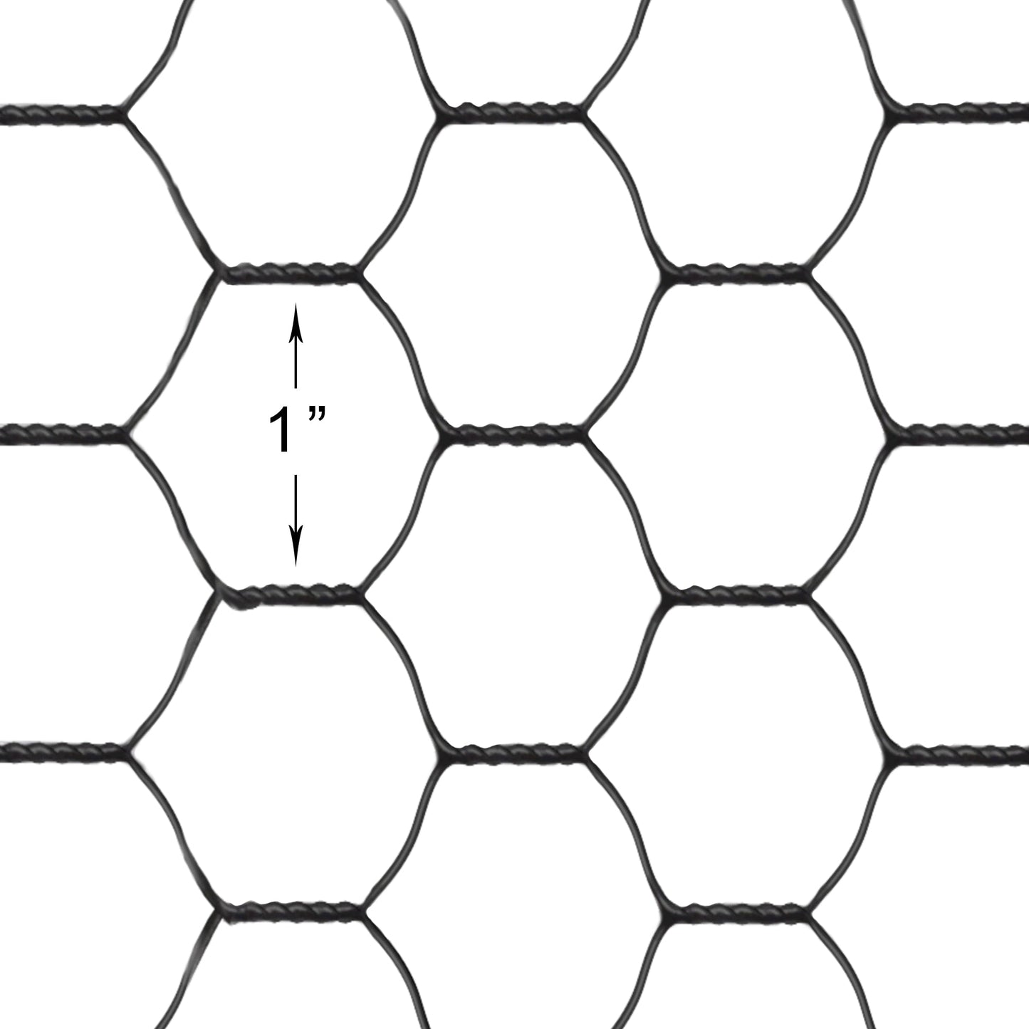 Far North International 150-ft x 5-ft 20-Gauge Black Steel Chicken Wire Rolled Fencing