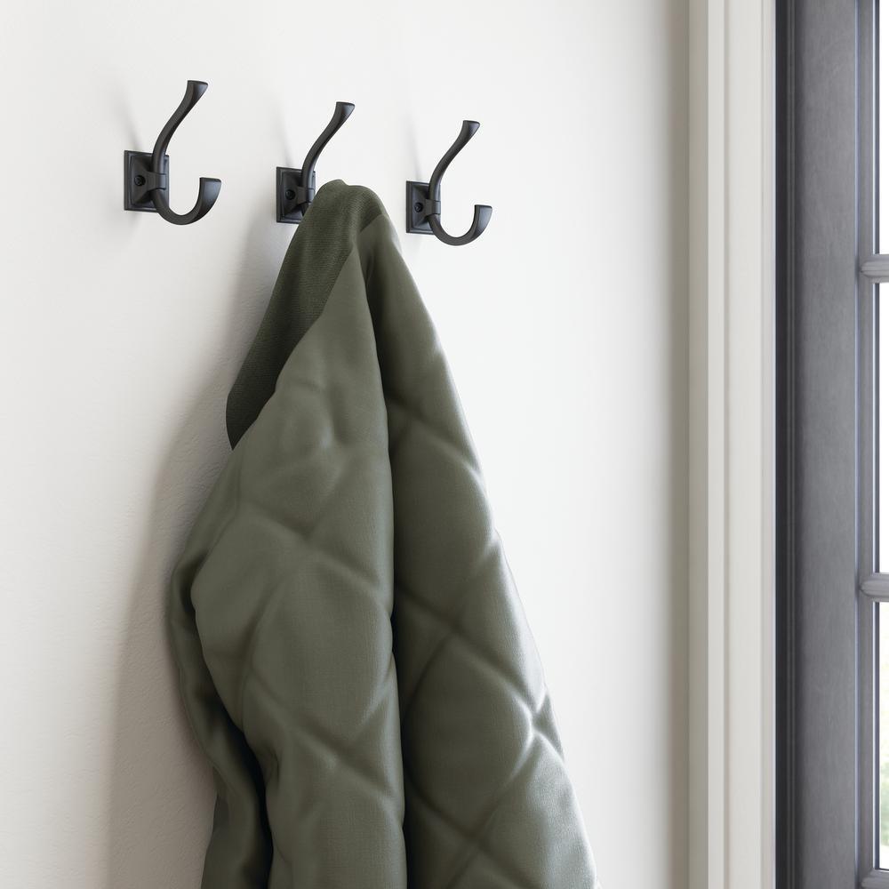 Ruavista 4.38 in. Flat Black Coat and Hat Hook - Super Arbor